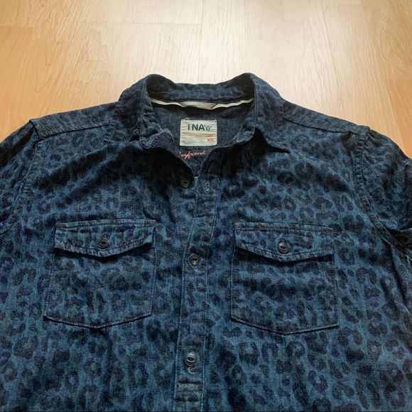 Blue Printed Tna Button Up - Picture 3 of 8